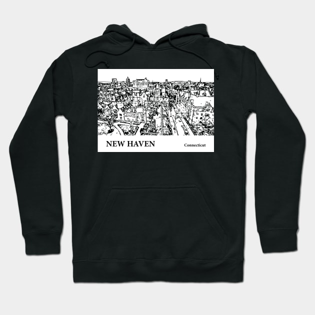 New Haven Connecticut Hoodie by Lakeric